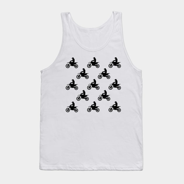 Dirt bike pattern Tank Top by Murray Clothing